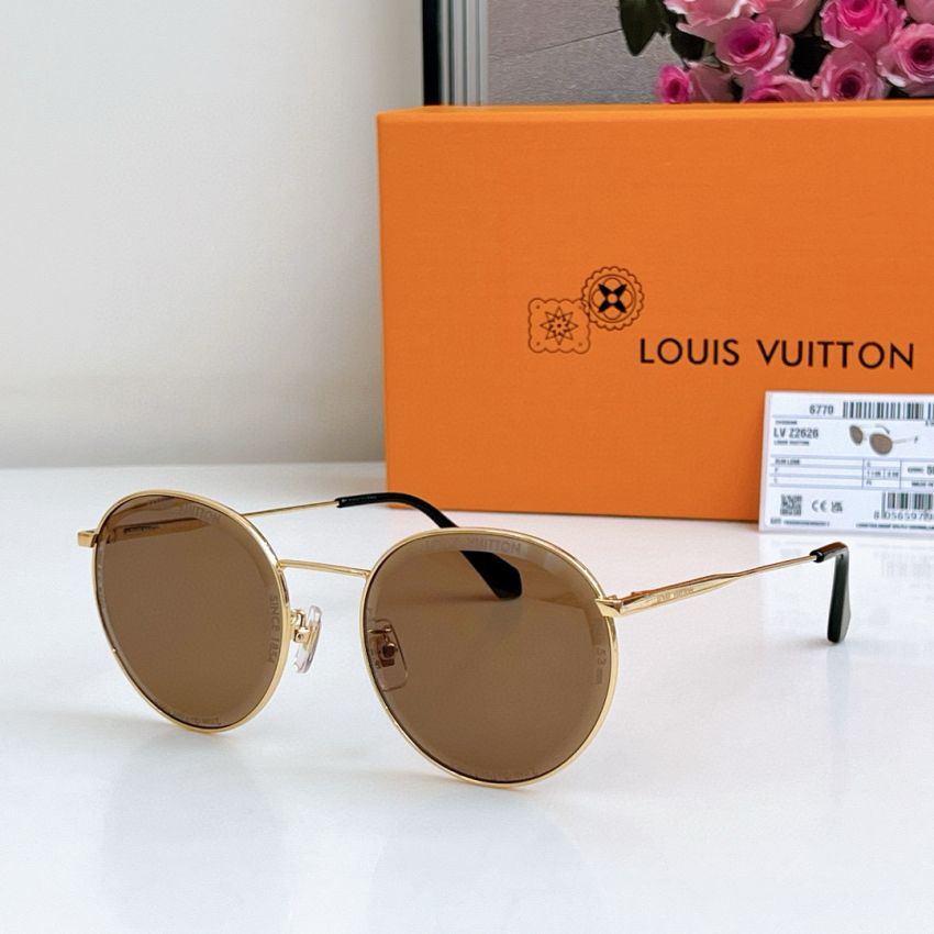 LV S*per Vision Metal Round Sunglasses