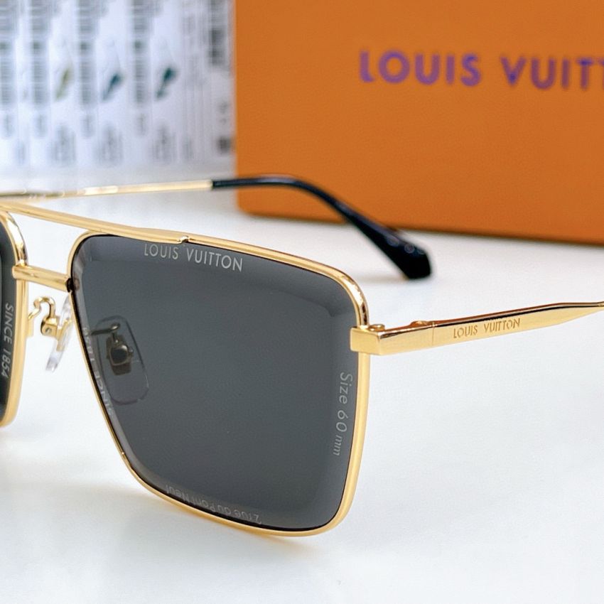 LV S*per vision metal square sunglasses